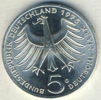 NSZK 1975. 5M Ag "Schweitzer" T:BU