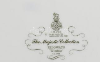 Ridgway of Staffordshire England Est. 1792 jelzésű lapostányér, 6db, Windsor mintával. 1970 körül. H...