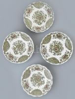 Ridgway of Staffordshire England Est. 1792 jelzésű tányérok, csészealátétek, 10db, Windsor mintával. 1970 körül. Hibátlan. d: 15-25 cm