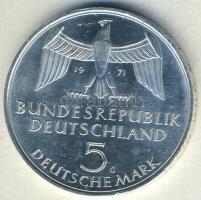 NSZK 1971. 5M Ag "Államalapítás" T:2