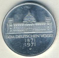 NSZK 1971. 5M Ag "Államalapítás" T:2