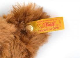 Steiff Németország, eredeti Steiff mackó. Mohair műszőrme, barna, végtagokkal, mosható. Jelzett. m: ...