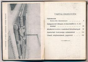 1944 Orvosi zsebkönyv, Richter Gedeon Vegyészeti Gyár Rt., benne a Richter gyár látképe és készítmén...