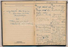 1944 Orvosi zsebkönyv, Richter Gedeon Vegyészeti Gyár Rt., benne a Richter gyár látképe és készítmén...