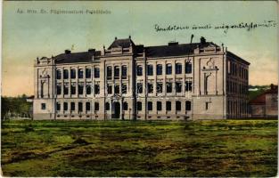 1919 Felsőlövő, Oberschützen; Ágostai hitvallású evangélikus főgimnázium. Kirnbauer Otto kiadása / Lutheran school / Gymnasium