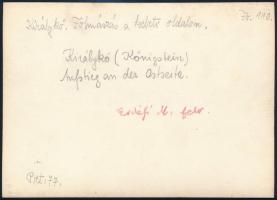 cca 1910 Királykő, Erdélyi Mór felvétele, hátulján feliratozva, 11,5×16 cm / Piatra Craiului, mounta...