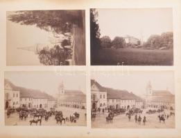 Einleitung an die taktische Studienreise 1900. (Hadgyakorlati emlék album 73 eredeti fényképpel osztrák területeken, részletes, leíró tartalomjegyzékkel) / Military excercise commemorative album with 73 photos on Austrian ground. 42x30 cm