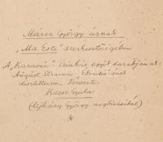 Kaesz Gyula (1897-1967): Art-Deco díszletterv a "Karván"-színház "August Stramm: Ébre...
