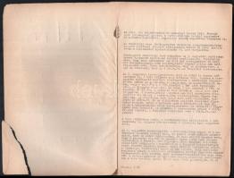 1964 Fővárosi Villamosvasút 1964. I. negyedévi mérlegbeszámolója. Gépirat. 36 p. + 37 tábla (közte 6...