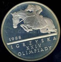 Lengyelország 1987. 500Zl Ag "Olimpia-lovaglás" T:PP Csak 15.000db!