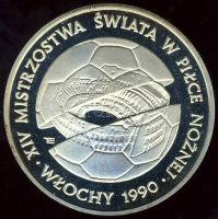 Lengyelország 1988. 500Zl Ag "Labdarúgó VB" T:PP Csak 15.000db!