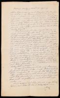 1874 Részletes örökösödési szerződés Károlyi Lajosné aláírással 3 p