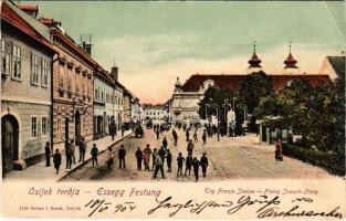 1904 Eszék, Essegg, Osijek; Essegg Festung, Franz Joseph-Platz / Osijek tvrdja, Trg Franje Josipa / Ferenc József tér / square (EK)