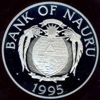 Nauru 1995. 10$ Ag "Olimpiai játékok-súlyemelés" T:PP