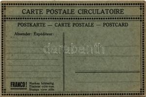 Globus. Rundreise Postkarte / Globus Travelling Postcard advertisement s: Harry A. Malm (EK)