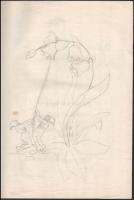 Jelzés nélkül: kb. 20 tanulmányrajz vázlatfüzetben, 1943 körül. Ceruza, papír. Helyenként kissé folt...