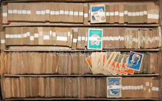 kb 15000 db magyar gyufacímkegyűjtemény katalogizálva sorozatokba kötegelve kb 30-40 féle