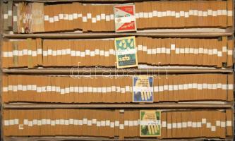 kb 15000 db magyar gyufacímkegyűjtemény katalogizálva sorozatokba kötegelve