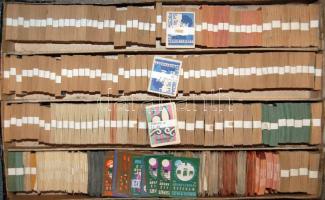 kb 15000 db magyar gyufacímkegyűjtemény katalogizálva sorozatokba kötegelve