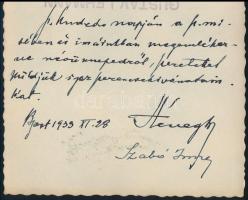 1933 Bp., Hamvas Endre (1890-1970) pápai kamarás, hercegprímási titkár, későbbi csanádi püspök és ka...