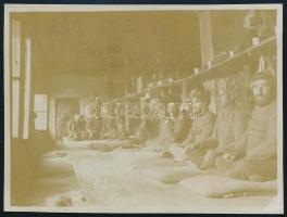 cca 1914-1918 Osztrák-magyar hadifoglyok Szibériában, fotó, 8x10 cm