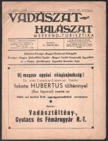 1940-1941 Magyar Vadászújság VIII. évf. 17. és XLI. évf. 24. szám