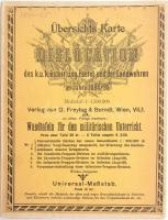 cca 1895 Übersichts-Karte der Dislocation des k.u.k. österr. ung. Heeres und der Landwehren im 1894/...