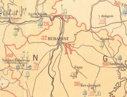 cca 1895 Übersichts-Karte der Dislocation des k.u.k. österr. ung. Heeres und der Landwehren im 1894/...