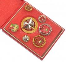 ~1970. "Az Ipari Szövetkezet Kiváló Dolgozója" aranyozott, zománcozott kitüntetés miniatűr...