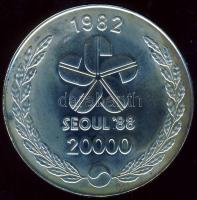 Dél-Korea 1982. 20.000W Ag "Olimpia-láng, földgömb" T:BU