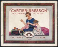 Cartier-Bresson fonalmárka román nyelvű reklámcédulája