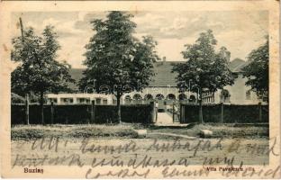 1929 Buziás-fürdő, Baile Buzias; Vila Pavelescu / Pavelescu villa / villa (ázott sarkak / wet corners)