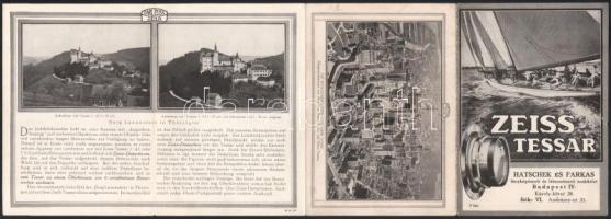 Zeiss Tessar Hatschek és Farkas Budapest IV. képes prospektus