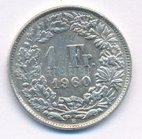 Svájc 1960B 1Fr Ag T:2 Switzerland 1960B 1 Franc Ag C:XF Krause KM#24