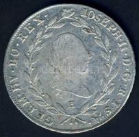 Ausztria/magyar verdejel 1784E 20Kr Ag II.József T:3+/2 részpatina