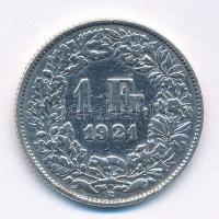 Svájc 1921B 1Fr Ag T:2-,3 Switzerland 1921B 1 Franc Ag C:VF,F Krause KM#24