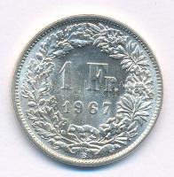 Svájc 1967B 1Fr Ag T:1- Switzerland 1967B 1 Franc Ag C:AU Krause KM#24