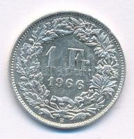 Svájc 1966B 1Fr Ag T:1,-2 Switzerland 1966B 1 Franc Ag C:AU,XF Krause KM#24