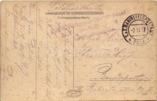 1917 Pola, Pula; Riva / port. C. Fano 1915/16. 36. (lyuk / hole)