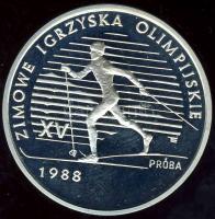 Lengyelország 1987. 1000Zl próba! "Téli olimpia-terep sí" T:PP Csak 500db! RR!!