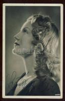 Szörényi Éva színésznő saját kézzel dedikált fotólapja