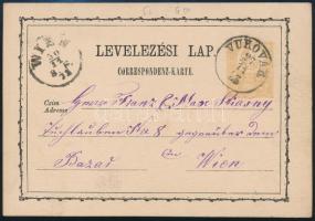 1873 2kr díjjegyes levelezőlap / PS-card "VUKOVÁR" - Wien