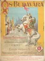 S-Budavára, törökvilág Magyarországon, plakát, szakadással, 92×69 cm