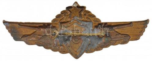 ~1958-1968. Magyar Néphadsereg III. osztályú harckocsivezető festett, részben műgyantás bronz kitünt...