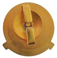 ~1970-1980. "BM Kun Béla Zászlósképző Iskola" zománcozott, aranyozott végzettségi jelvény ...