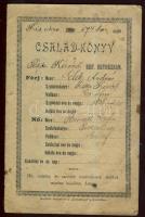 cca 1920 Református családi könyv