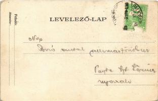 1911 Palics, Palic; vendéglő, étterem, kert pincérekkel / restaurant, garden with waiters (fa)