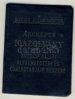 1950 Magyar Államvasutak fényképes igazolvány közalkalmazottak részére (Kossuth címeres szárazpecséttel)