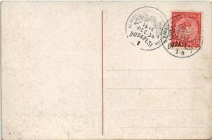 Budapest I. Halászbástya + "IV. Károly király koronázása napján 1916. dec. 30. Budapest" S...