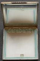 Cca 1900-as évek Dekoratív ezüst púdertartó tükörrel 139g